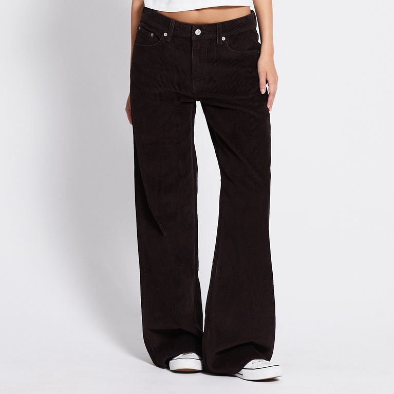 Mid waist wide jeans "Optiwide" Brown 2